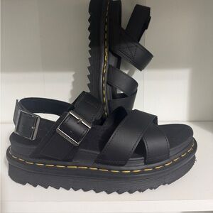 Dr. Martens VOSS II Athena Leather Strap Sandals Size 7